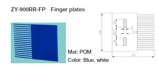 Finger Plates Transfer Plates for Series 900 Raised Rib Modular Belts