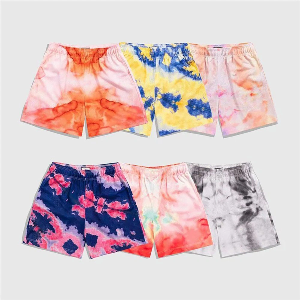 Custom Sublimation Men&prime;s Shorts with Pockets Mesh Fabric Men&prime;s Shorts