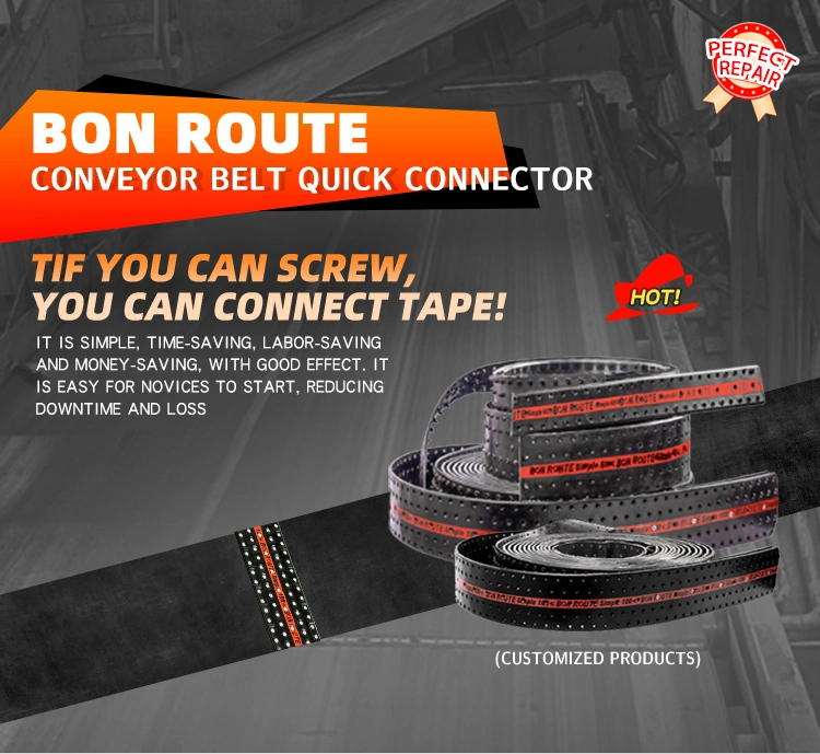 Bon Route Best Selling Durable Using High Quality Cheap Wear Resistant Rubber Conveyor Belt Quick Connector