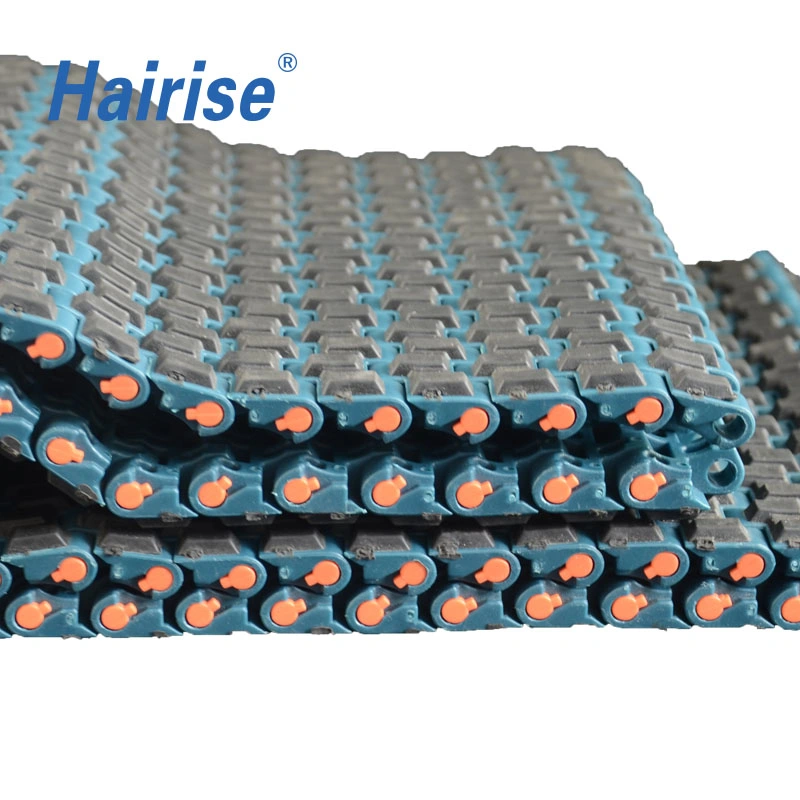 Anti-Skid Small Pitch Transmission Modular Conveyor Belt with Rubber (Har1505)