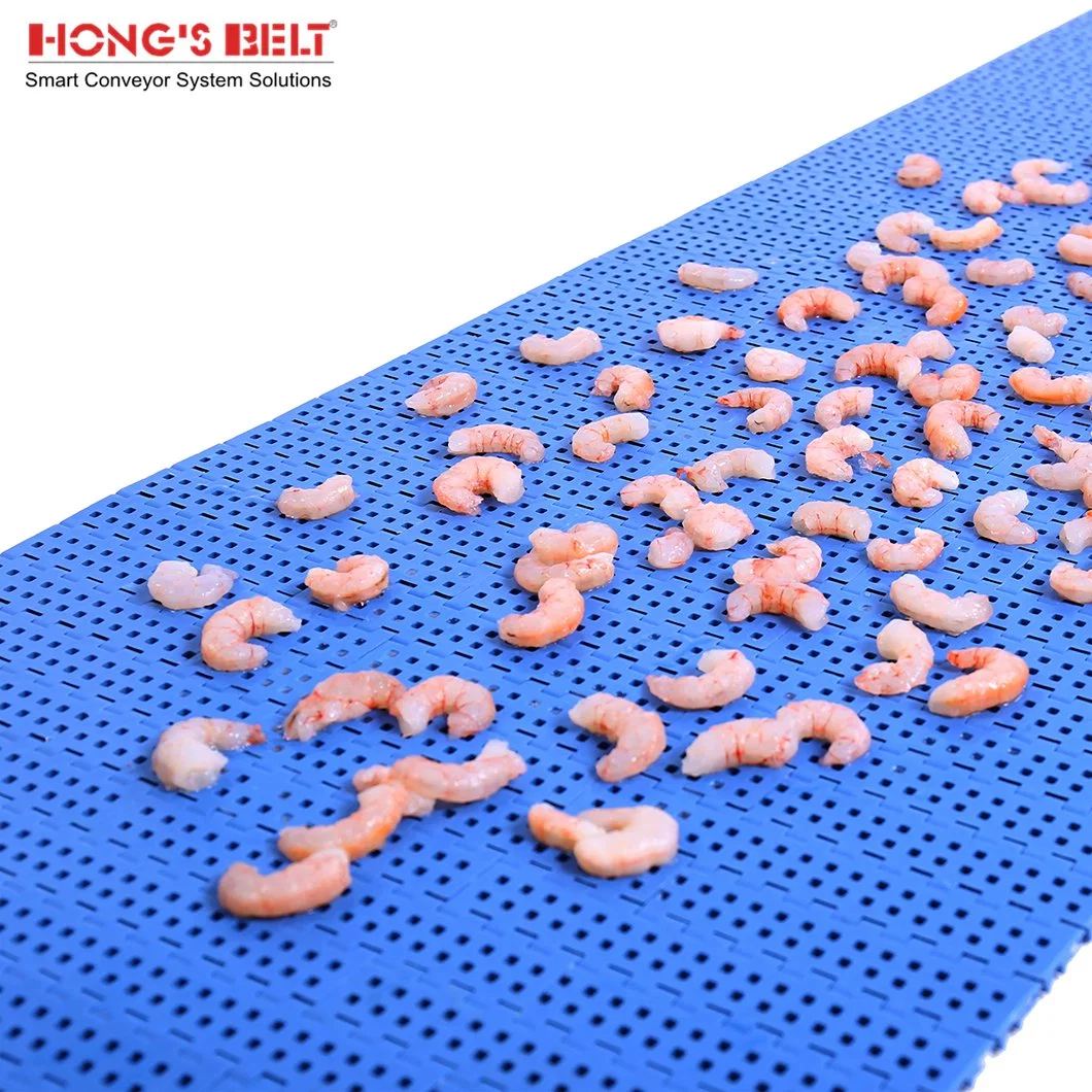 Hongsbelt Easy Clean Fruit Conveying Flush Grid Modular Plastic Conveyor Belt for Food