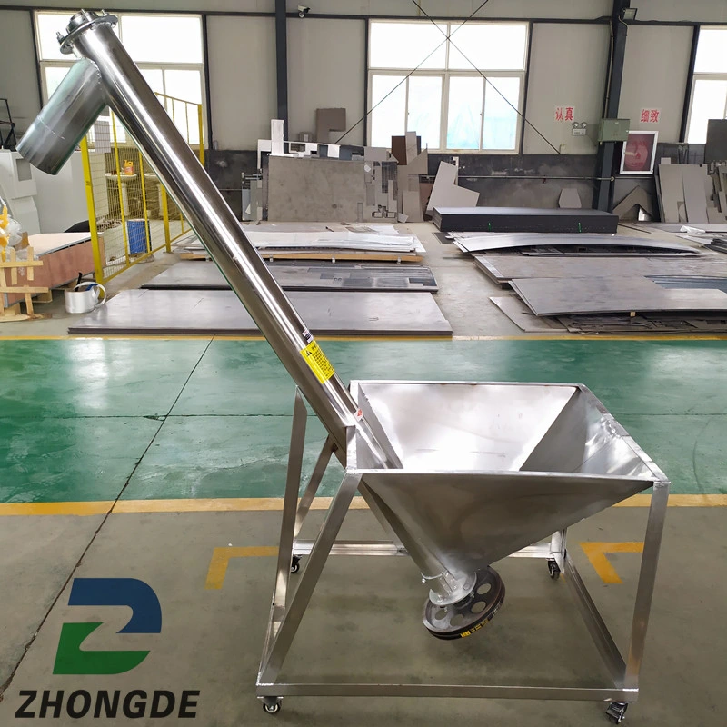 China Hot Sale Stainless Steel Hopper Screw Auger Conveyor