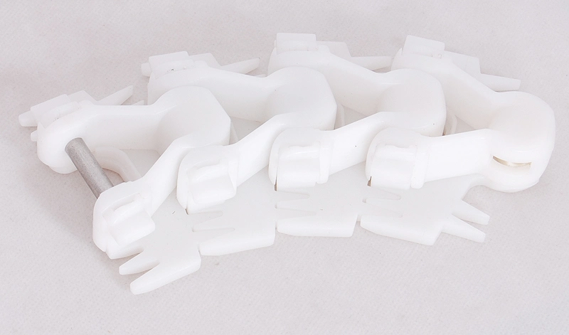 Haasbelts Plastic Conveyor 83 Finger Flexible Chain for Milk Processing Lines