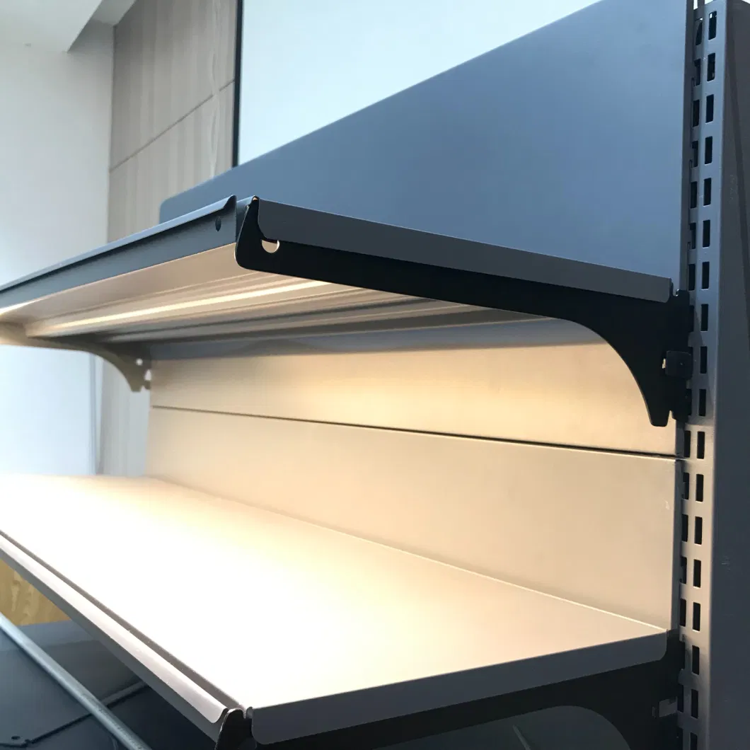 Wireless Built-in Design LED Shelf Power Track Perfectly Adapted to The Corner of Shelf Power Rail