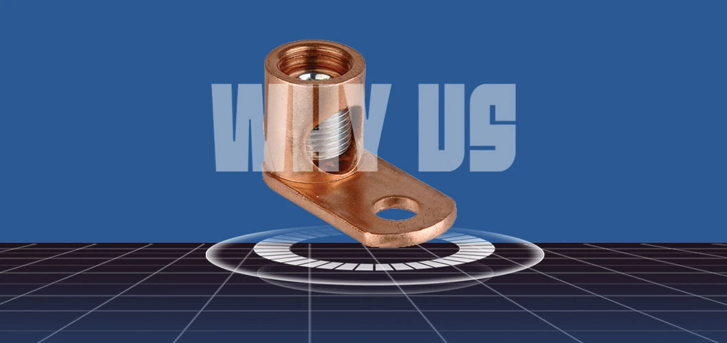 Square Ring Terminal: Non-Insulated, 6 AWG, Crimp Connection Mpn: Cp-250-P5