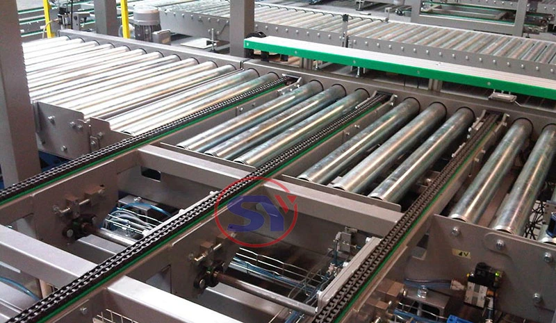 Stainless Steel Motorised Gravity Roller Conveyor Table for Pallet Carton Box Crate