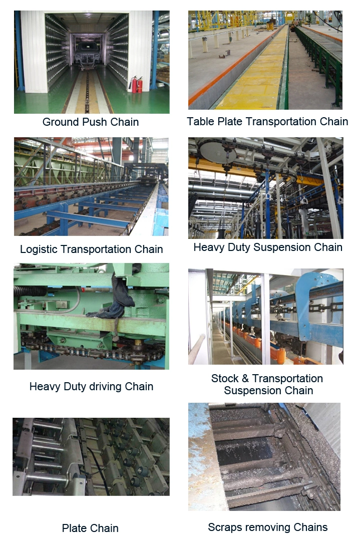 in Stock Carbon Steel Conveyor Table Power Free Hinge Chain