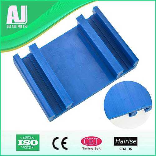 Hairis Blue Conveyor System Leveling Neck Guides Nylon Material Rails Conveyor Parts