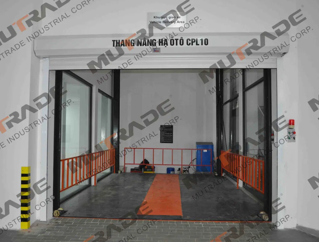 CE Approved 4 Post Carlift Vertical Reciprocating Conveyors Hydraulic Car Parking Lift