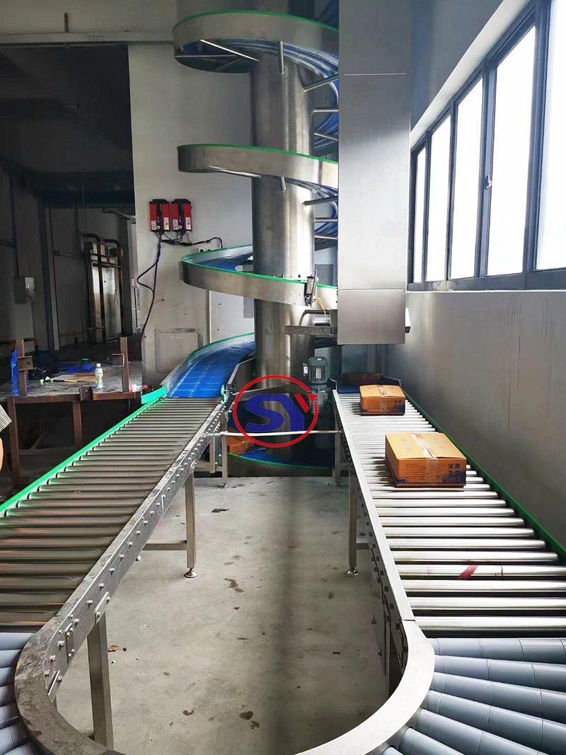 Multispiral Spiral Conveyor Helical Elevator for Transporting Plastic Bottles Oilcan