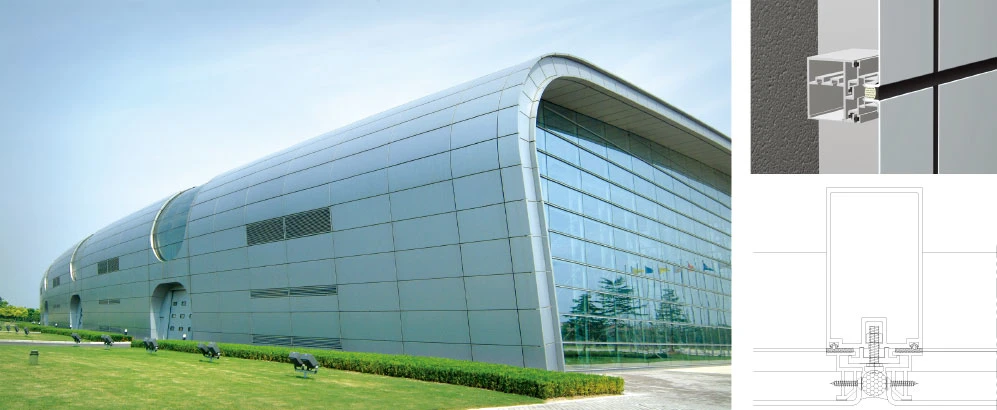 Glass Spider System Aluminun Curtain Wall Price
