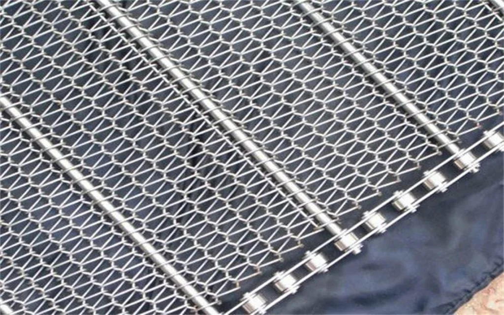 304 316 Stainless Steel Wire Mesh Chain Link Conveyor Belt Metal Mesh Conveyor Belt