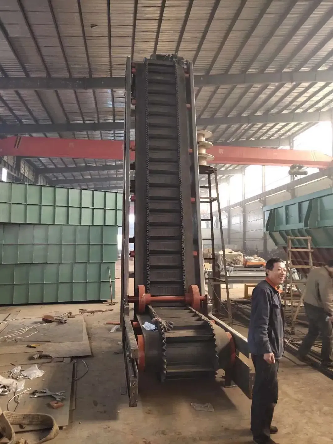 Concrete Batching Plant Finished Concrete Belt Conveyor