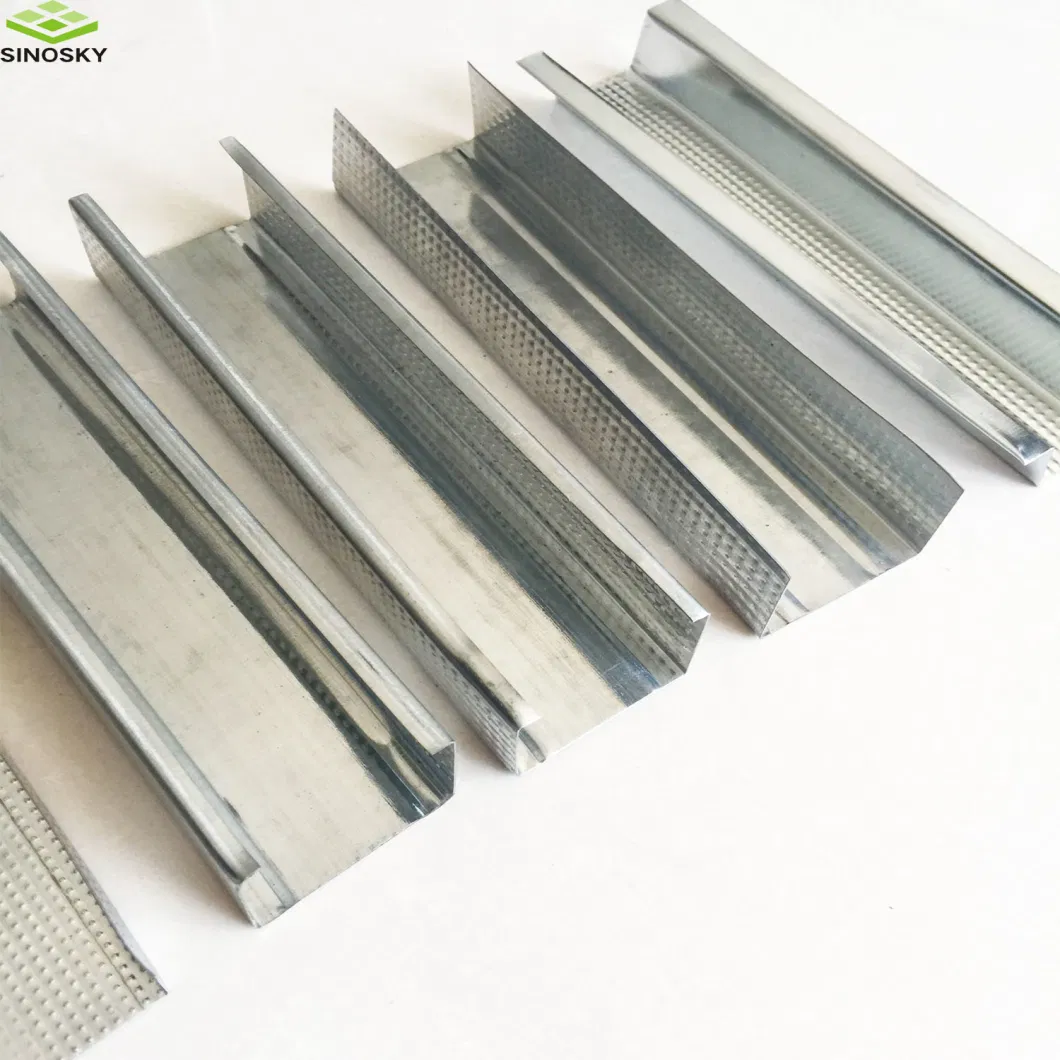 Factory Price Wall Partition Galvanized Drywall Angle Corner Bead Metal Stud and Tracks