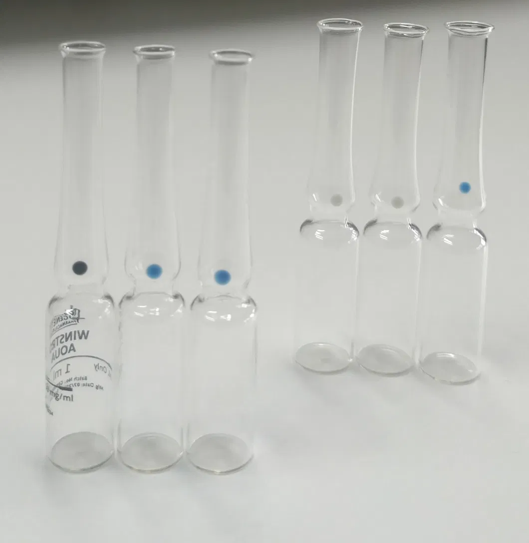 Amber Clear Glass Ampoule Bottles Pharmaceutical for Liquid