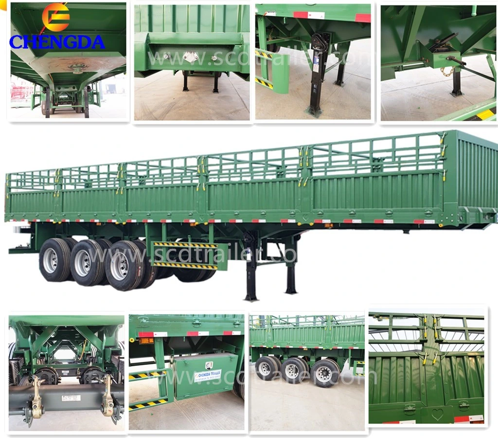 40tons Flatbed Container Semi Trailer Side Guards