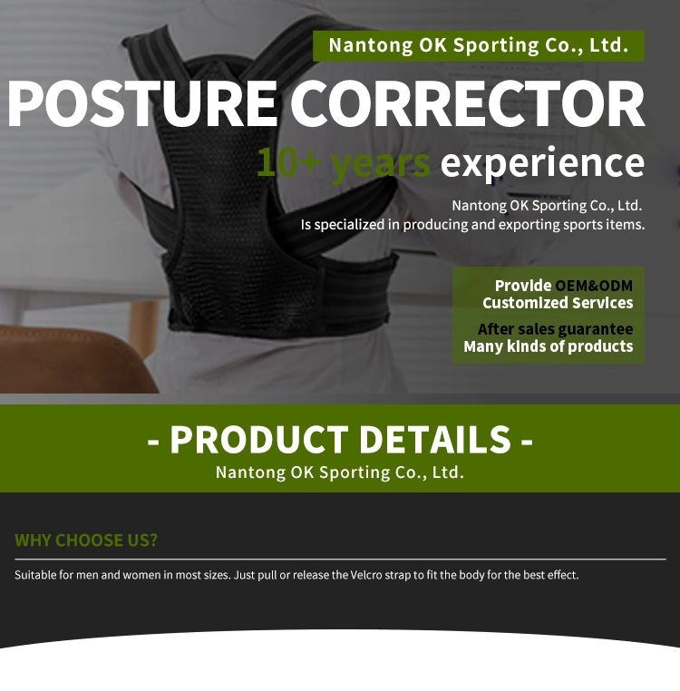 Posture Corrector Support Belt Shoulder Adjustable Back Shoulder Corrector Upper Back Brace