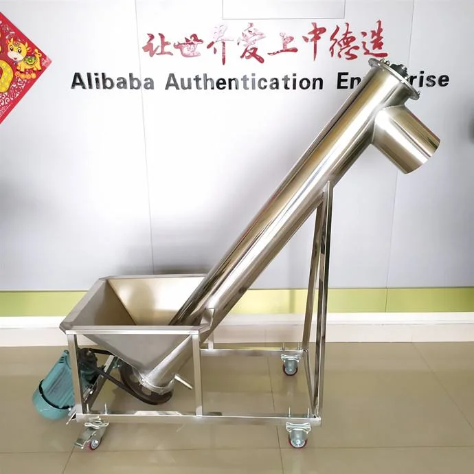 China Hot Sale Stainless Steel Hopper Screw Auger Conveyor