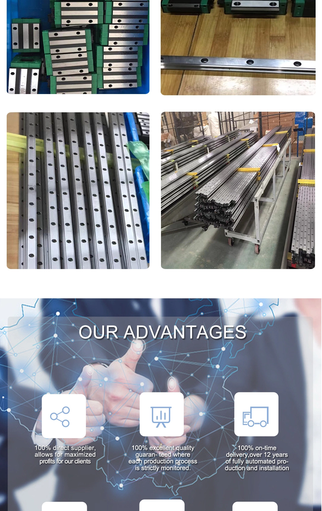 Linear Guide New Product Load Capacity Linear Guide Rail Linear Square Sliding Block