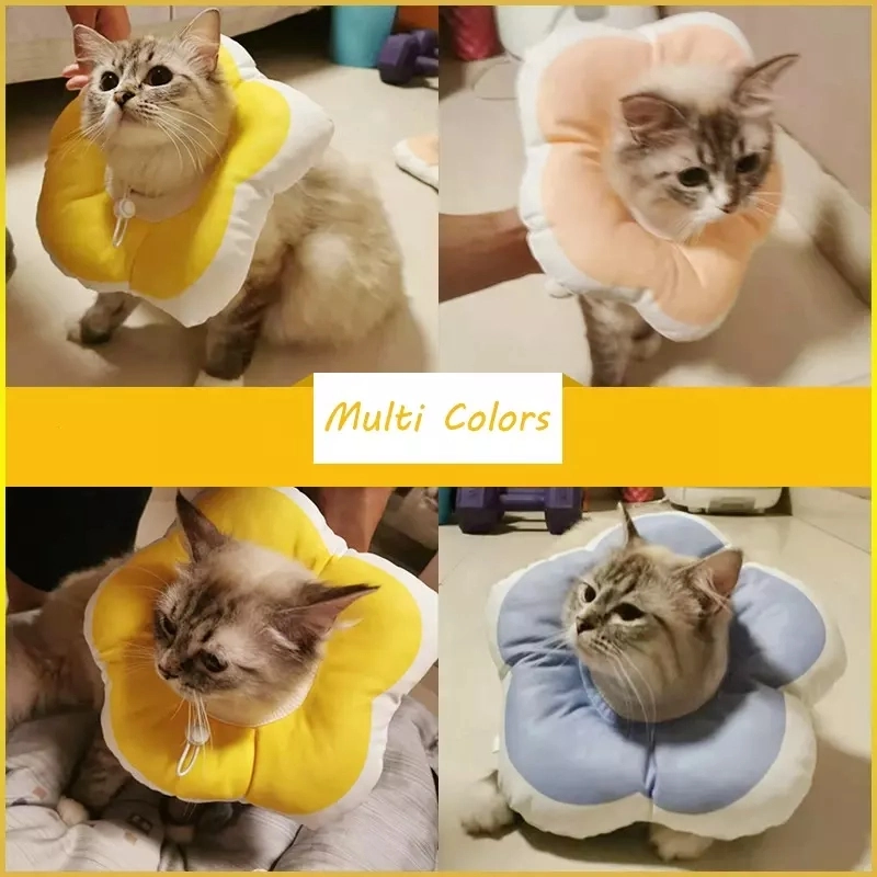 Pet Recovery Collar Soft Cone Collar Cute Flower Shape for Wound Healing