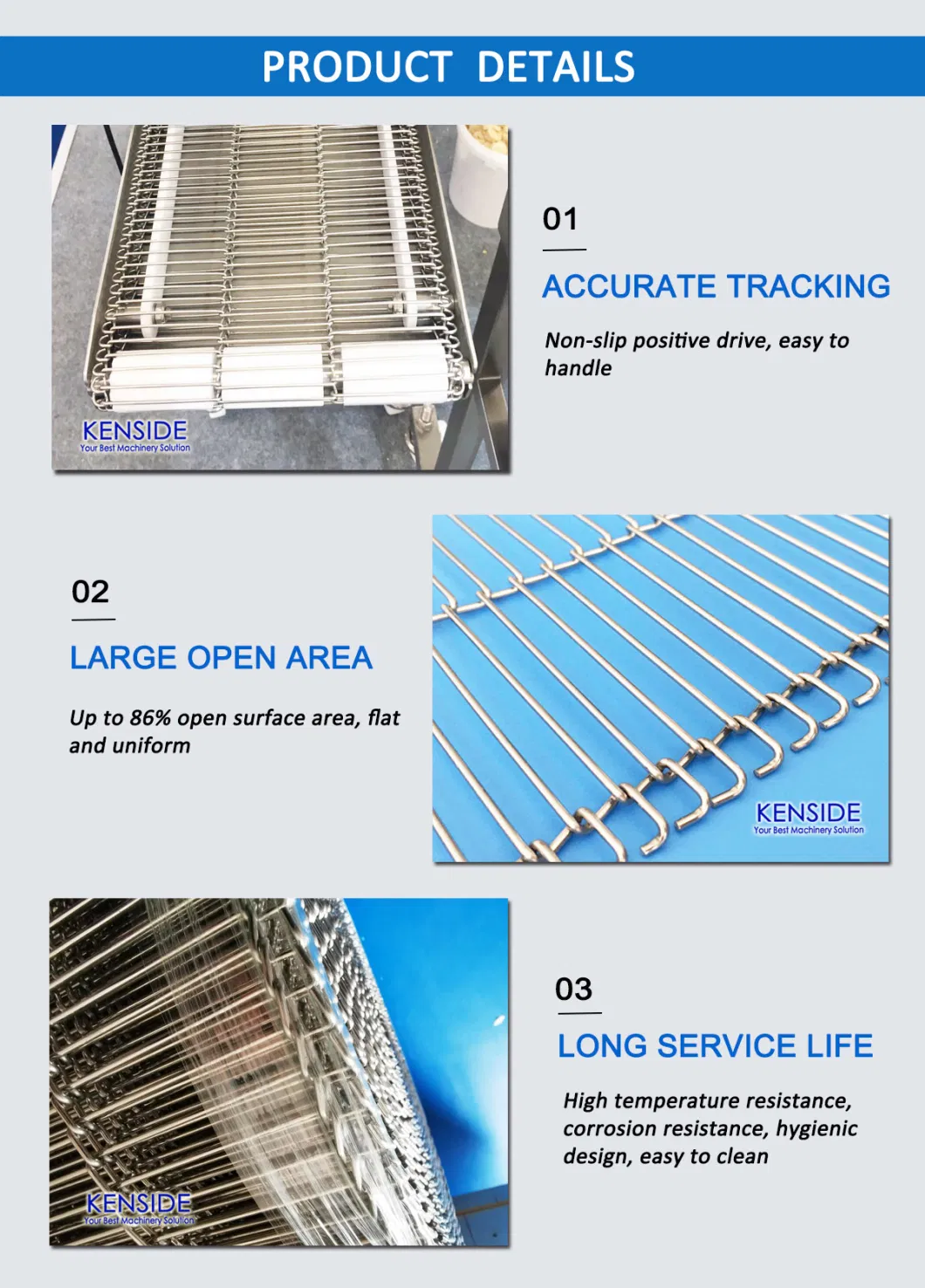 Flat Flex Conveyor Belt for Cooling Conveyors