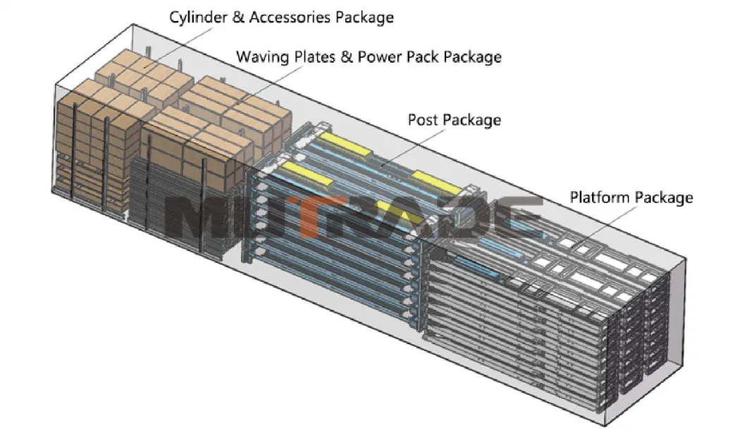 CE Approved 4 Post Carlift Vertical Reciprocating Conveyors Hydraulic Car Parking Lift