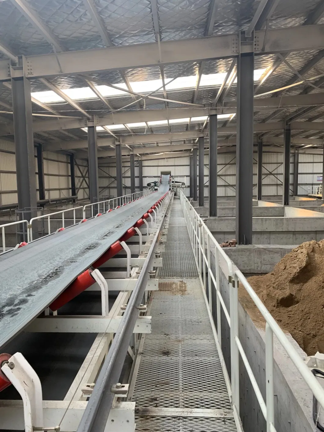 Concrete Batching Plant Finished Concrete Belt Conveyor