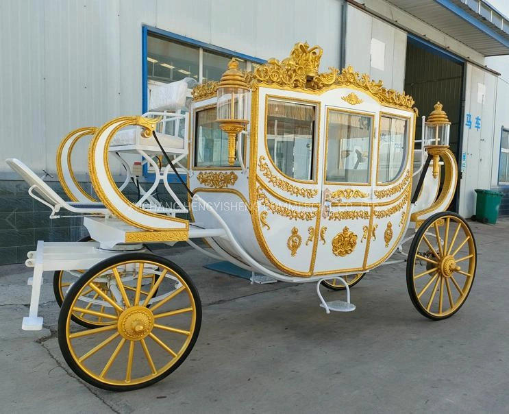 Classical Royal Carriage Manufacturer/High Quality Deluxe Wedding Special Transport Horse Carriage