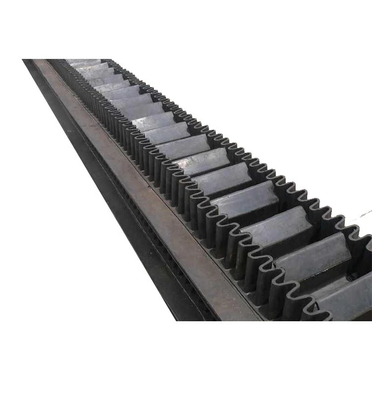 Large Inclination Skirt Rubber Sidewall Conveyor Belt, Suitable for 0-90 Degree Conveying