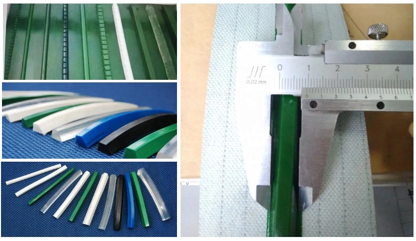 Factory Wholesale Square Shape PVC Belt Conveyor Belt Green White Black Guide