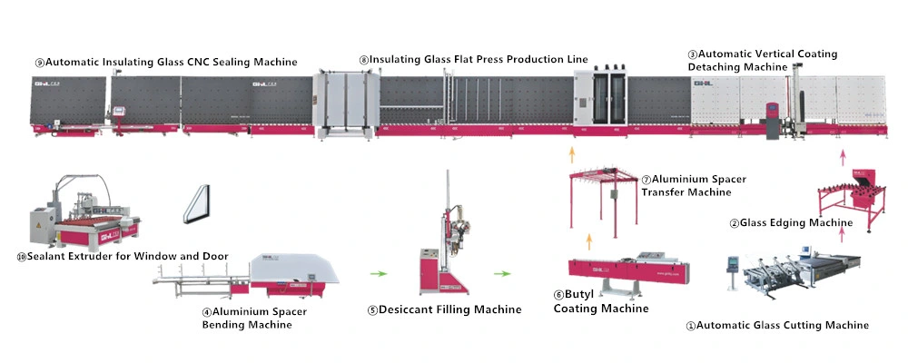 High Efficiency Auto Argon Gas Filling Insulating Glass Production Machine