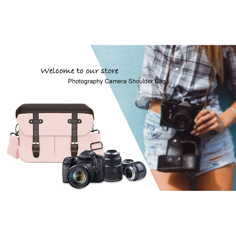 DSLR/SLR/Mirrorless Photography Vintage Waterproof Crossbody Shoulder Camera Bag