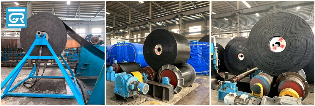 Ep Nn High Strength Fabric Ply DIN Grades Black Rubber Conveyor Belt Factory Price with Quality Warranty Flat Belt for Mine/Quarry/Cement Industries