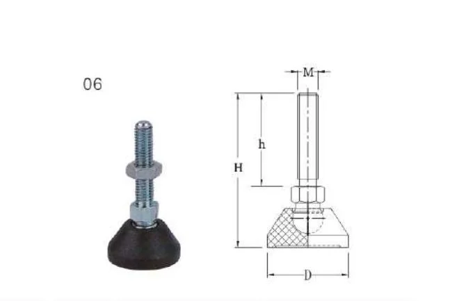 Fixed Adjustable Feet Series Carbon Steel Foot Cup