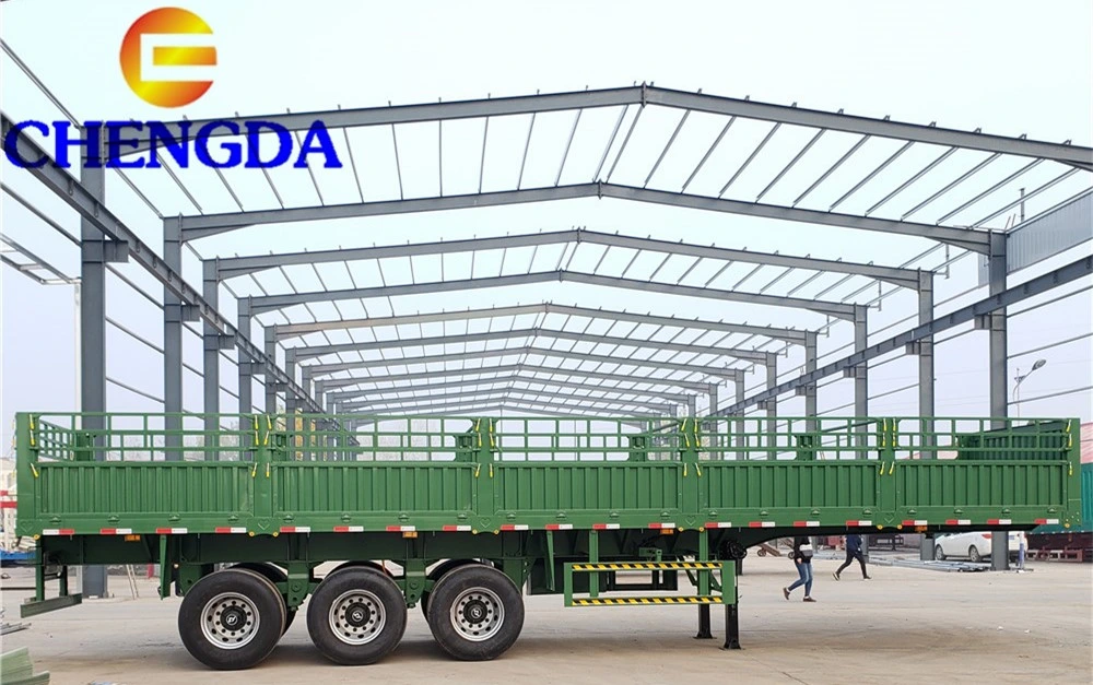 40tons Flatbed Container Semi Trailer Side Guards