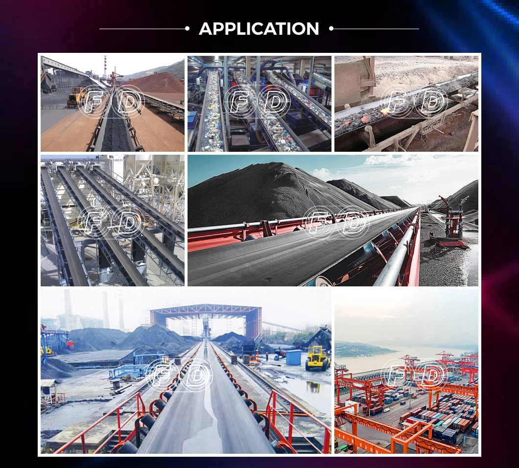 Ep100-500 Polyester Mining Industrial Heavy Load Transmission Rubber Conveyor Belts
