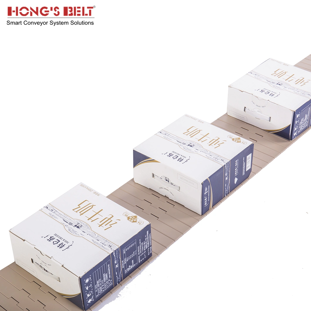 Hongsbelt 821-K1200 Plastic Chain Conveyor Slat Conveyor Belt Plastic Table Top Chain