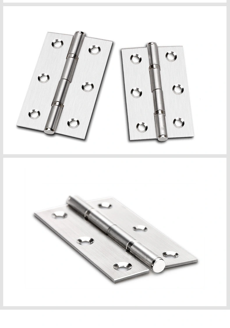 Bearings Drawing Mute Small Stainless Steel Hinges for Wooden Box with Screws