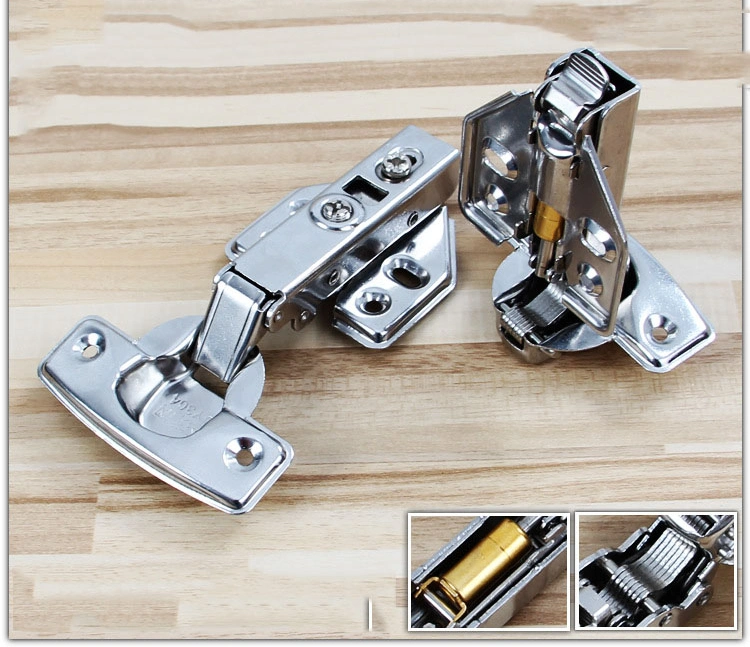 Door Drawer Cabinet Auto 1.5mm Furniture Hydraulic Dump Close Stainless Steel Hinges
