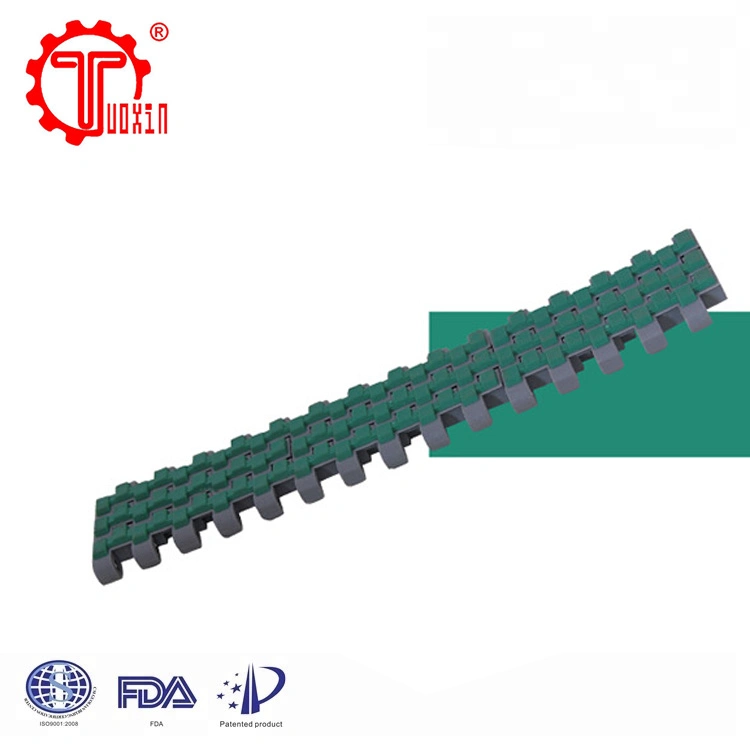 Haasbelts Chains Friction Top 2120 with Positrack Plastic Modular Conveyor Belt