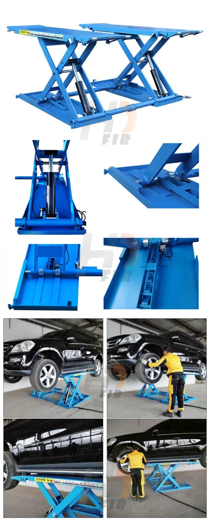 Vertical Conveyor Elevator Vertical Hydraulic Scissor Lifting Electric Car Lift