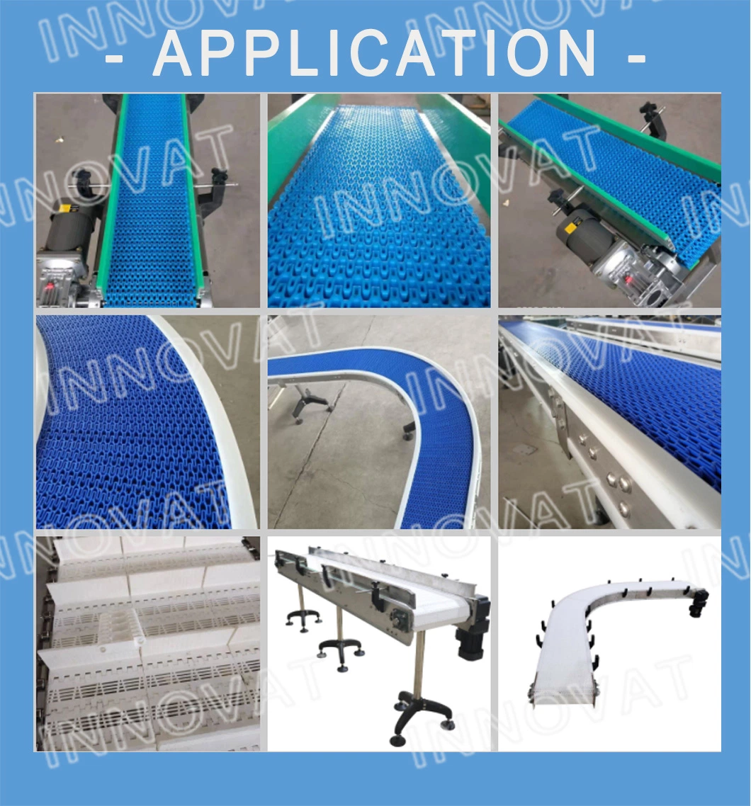 Plastic Conveyor Belt Hot Style Food Grade Plastic Mesh Conveyor Belt Plastic Conveyor Flush Grid Modular Belts Radius Belts