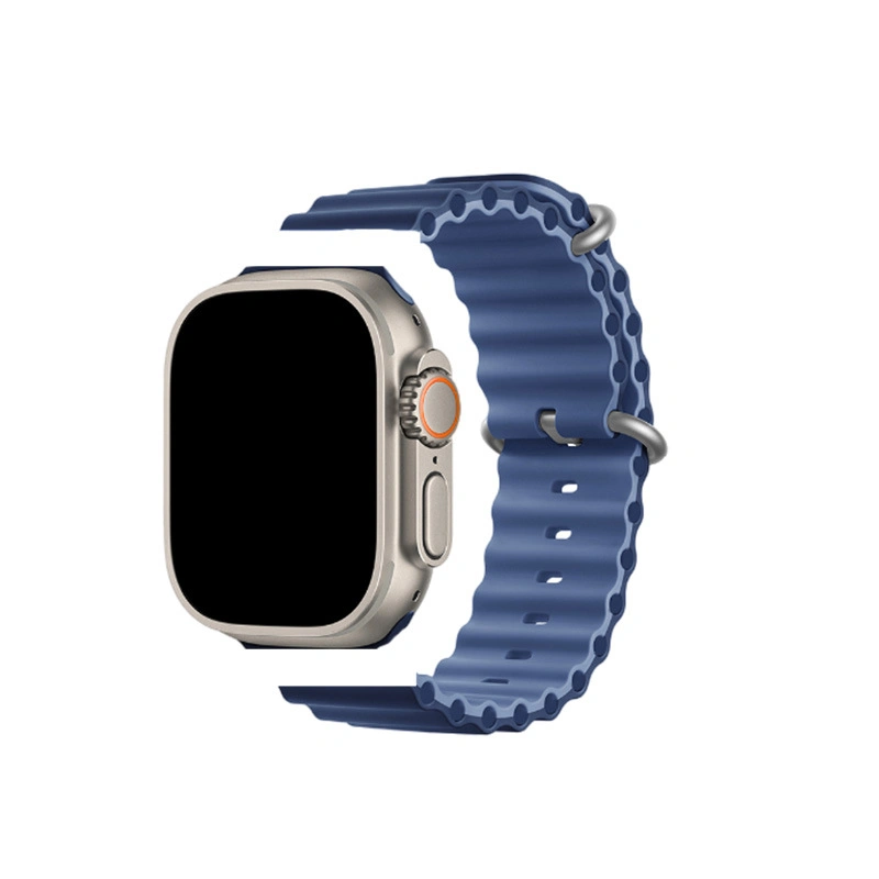 Suitable for Apple iWatch Marine Silicone Nylon Braided Wild Alpine Loop Applewatchs8 Watch Strap