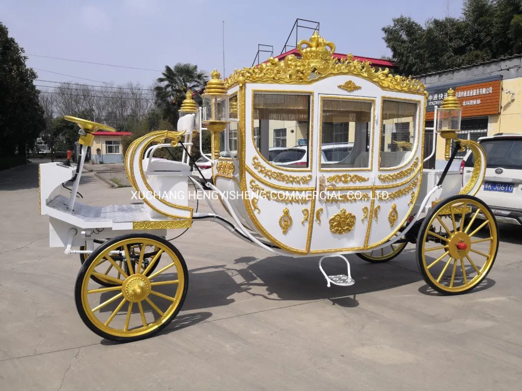 Classical Royal Carriage Manufacturer/High Quality Deluxe Wedding Special Transport Horse Carriage