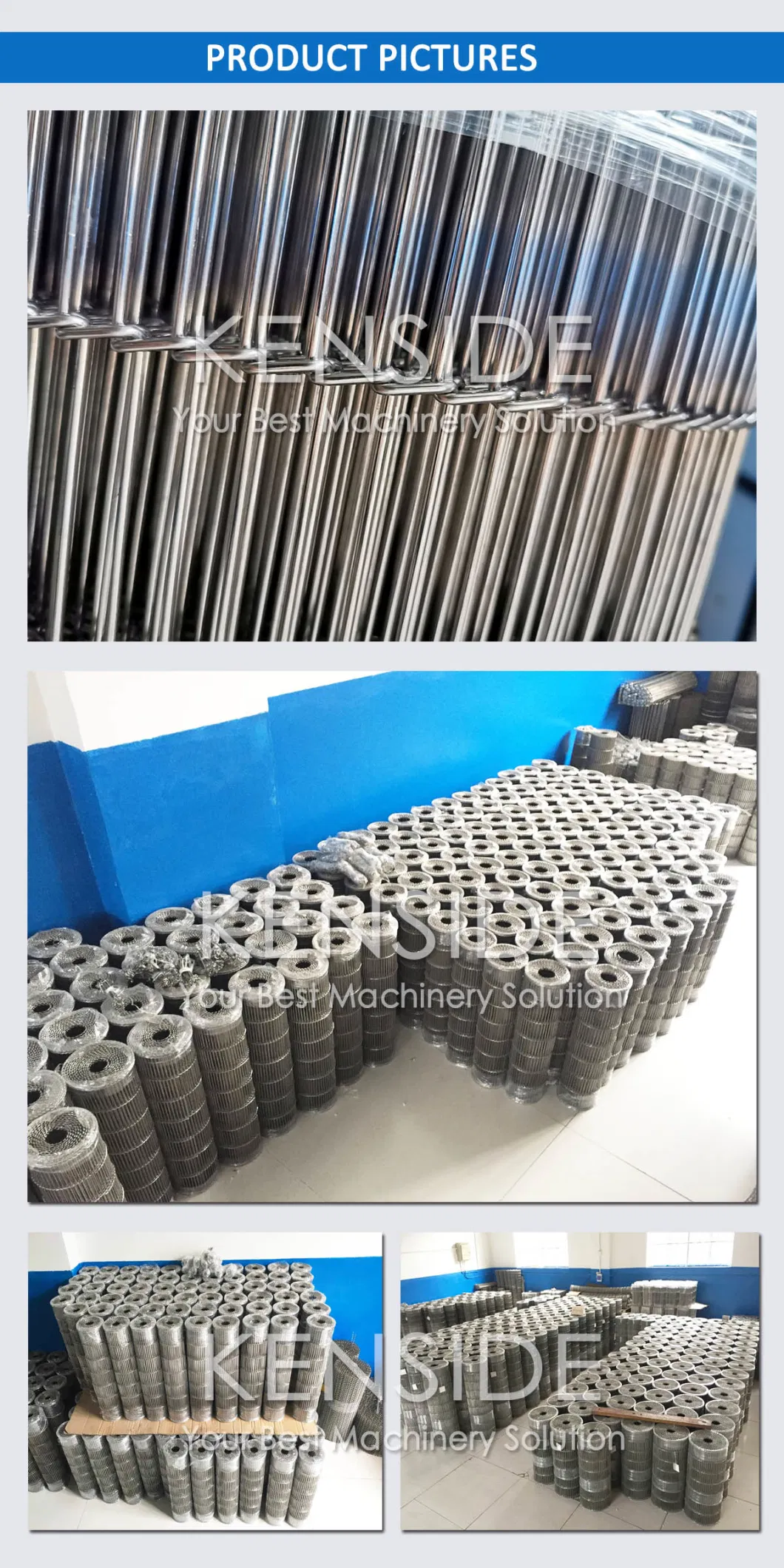 Stainless Steel Flat Flex Wire Mesh Conveyor Belt for Carrying Conveying Use