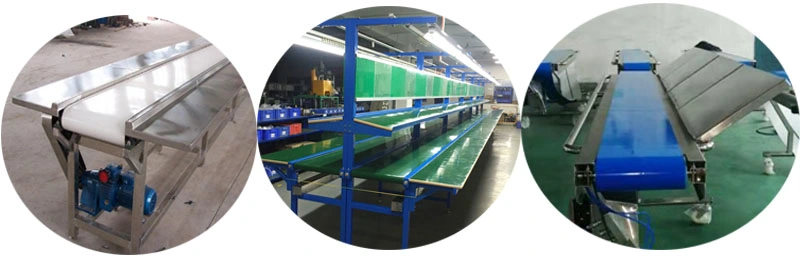 PVC PU Belt Conveyor Food Seafood Transmission Packaging Belt Conveyor