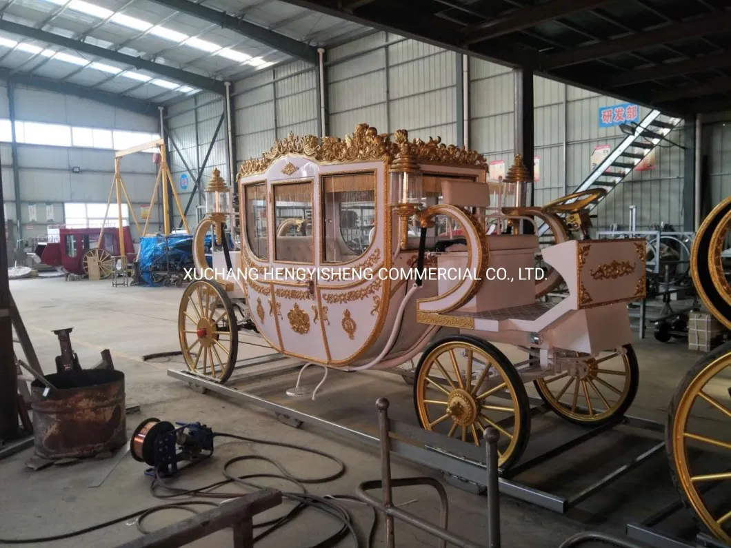 Classical Royal Carriage Manufacturer/High Quality Deluxe Wedding Special Transport Horse Carriage