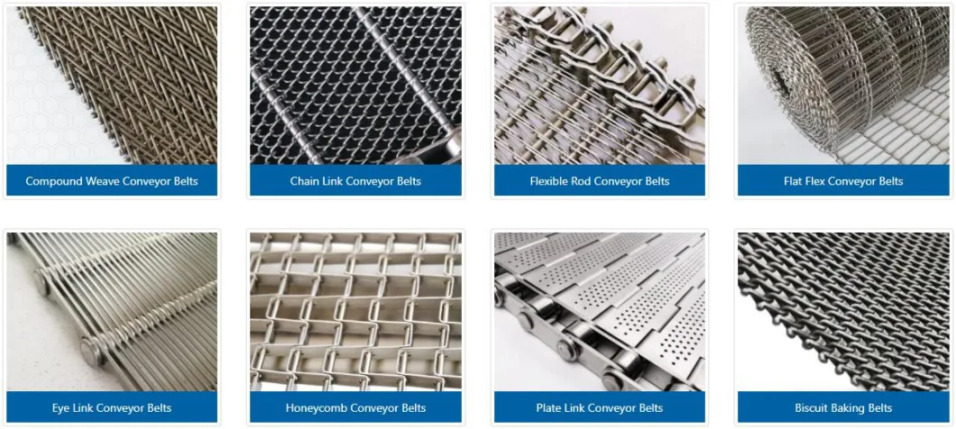 V Mesh Metal Turn Curve Conveyor Belt for Cooling Food (manufacturer)