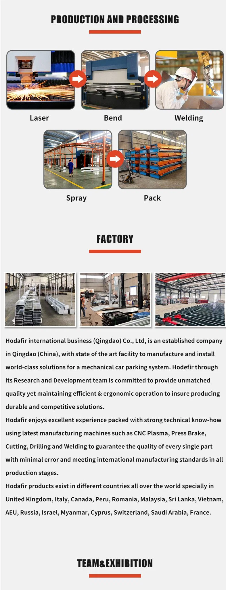 Hodafir China Floors Parking Lift Vertical Conveyor Automatic Floor Lift