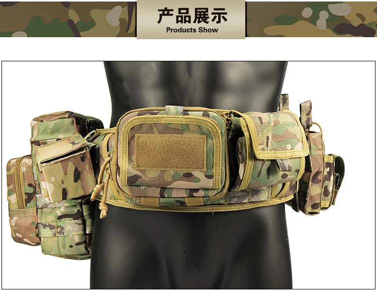 Tactical Fanny Pack Outdoor Belt Bag Multifunctional Carrying Wholesale Tactical Belt